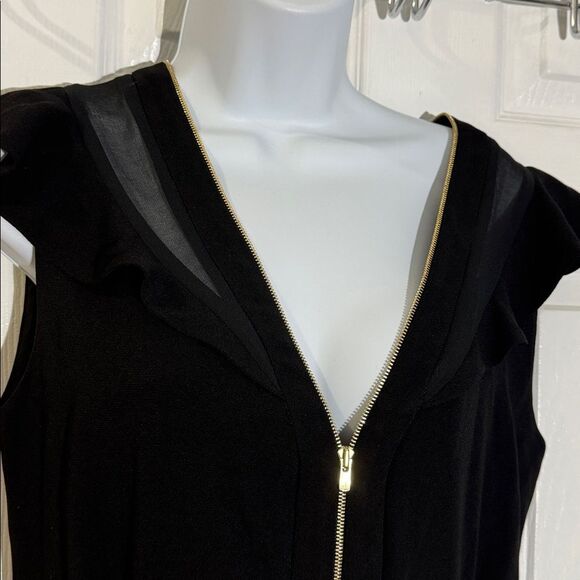 NWT Sandro Paris Roucoule Exposed Zipper Flutter Sleeve Dress size 2 - Picture 15 of 15